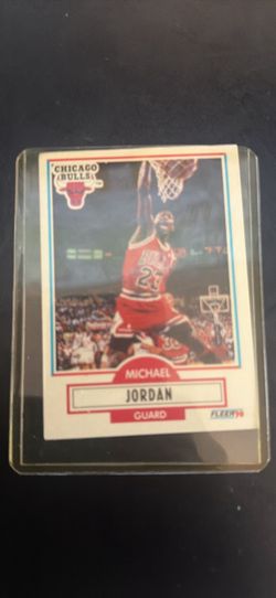 1990 Fleer 1/1-RARE-ERROR Michael Jordan Card #26-3 ERRORS on the Front!🔥