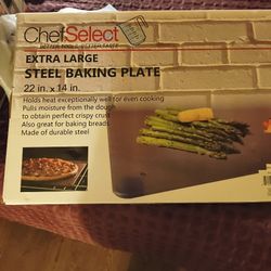 Chef Select Extra Large Steel Baking Plate 