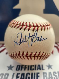 Dusty Baker signed baseball