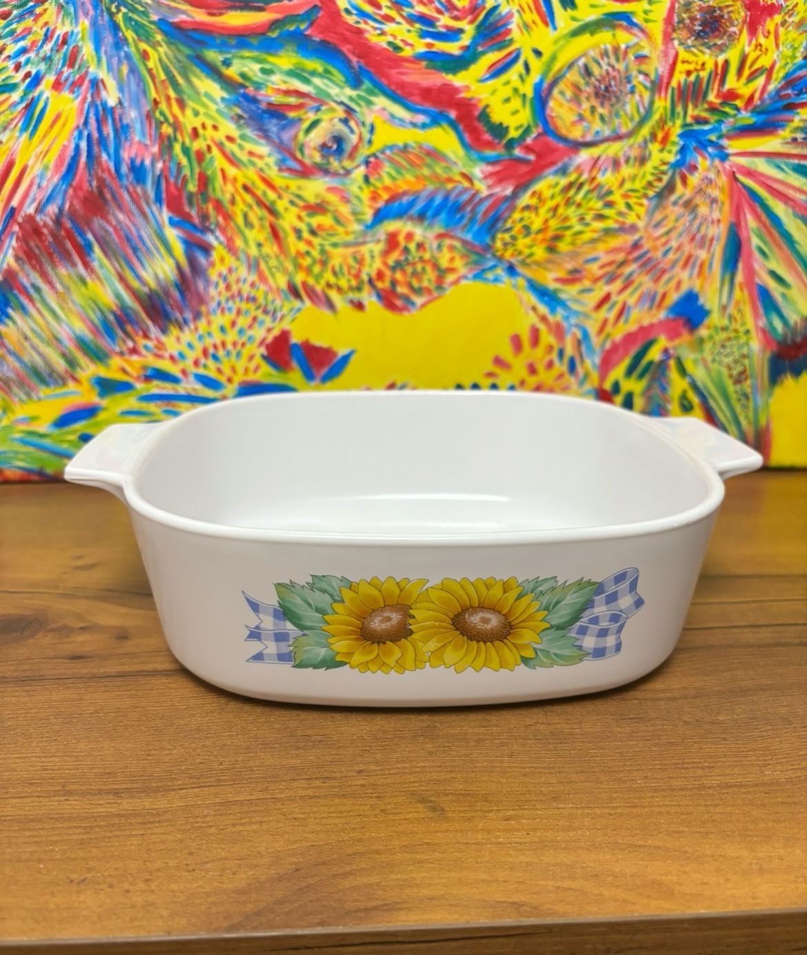 Corningware Sunflower Casserole Dishes