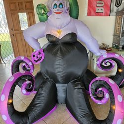 Disney Ursula with Eels - 7 ft. wide -  LED Animated Inflatable