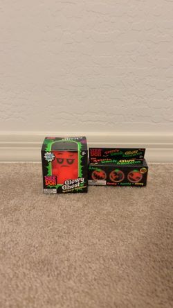 Needoh Glowy Ghost & Teenie Jack-Glow Lanterns Toys Squishy RMS Dumplings