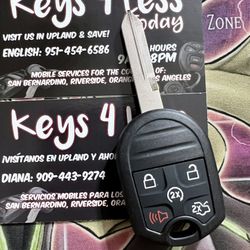 [$110 in Upland] Ford Lincoln Key & Remote Duplicate Copy (Explorer, Flex, Expedition, Taurus, MKX)