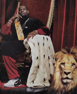 Lebron James Lion Poster
