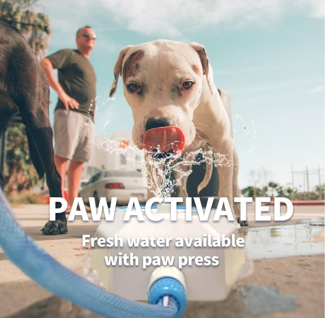 (190) Dog Water Fountain Outdoor, Dog Pet Water Sprinkler, Drinking Water Toy, Activated Water Fountain, Step On Dog Water Drinking Dispenser, Water F