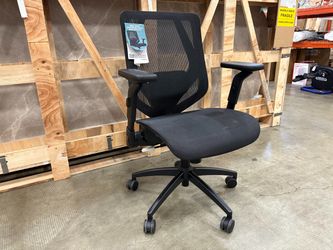 TRUE WELLNESS Black Mesh Office Chair