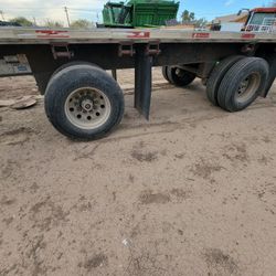 FLATBED SEMI TRAILER SPLIT AXLE COMBO