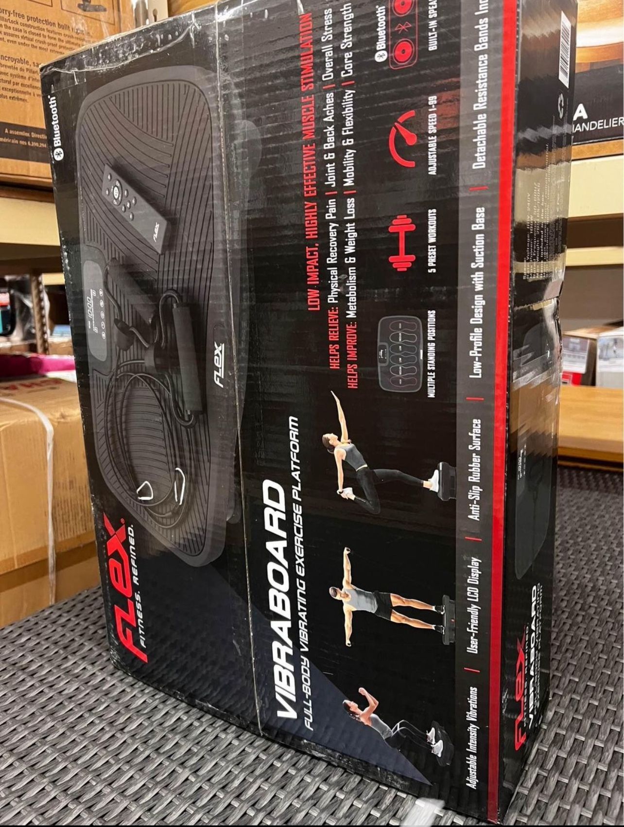 Body Vibe Vibration Plate, Vibrating Platform with Bluetooth Speaker, New in Box