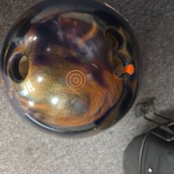 Bowling ball  traction reactive