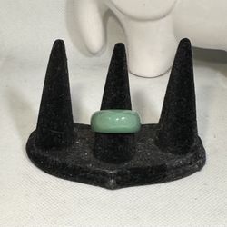 Green Jade Ring Size 6,7 And 8