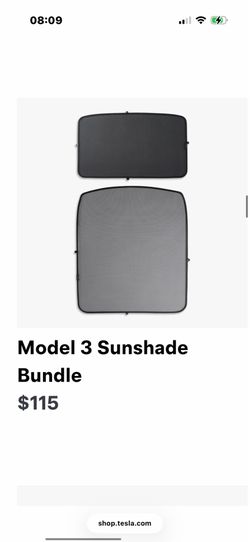 Tesla model 3 sunshade bundle