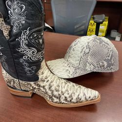 Nuevo Set Vaquero En Piel De VÃbora
