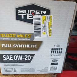 Motor Oil 0w-20 Synthetic 12 Quarts