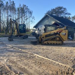 Skid Steer and excavator