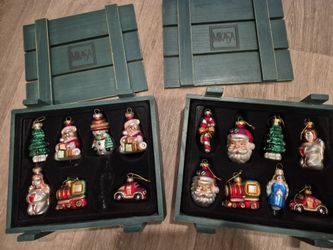 Mikasa hand blown ornaments