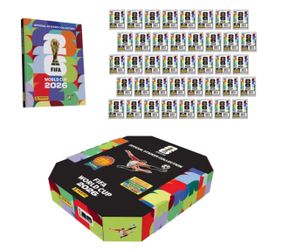 PANINI Soccer FIFA WORLD CUP 2026 Sticker Stadium Box 40 Packs Hard Cover Album