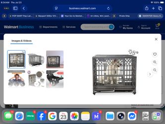 Dog Crate Cage Kennel for Large and Medium Dogs, Heavy Duty Metal, 38 Inches