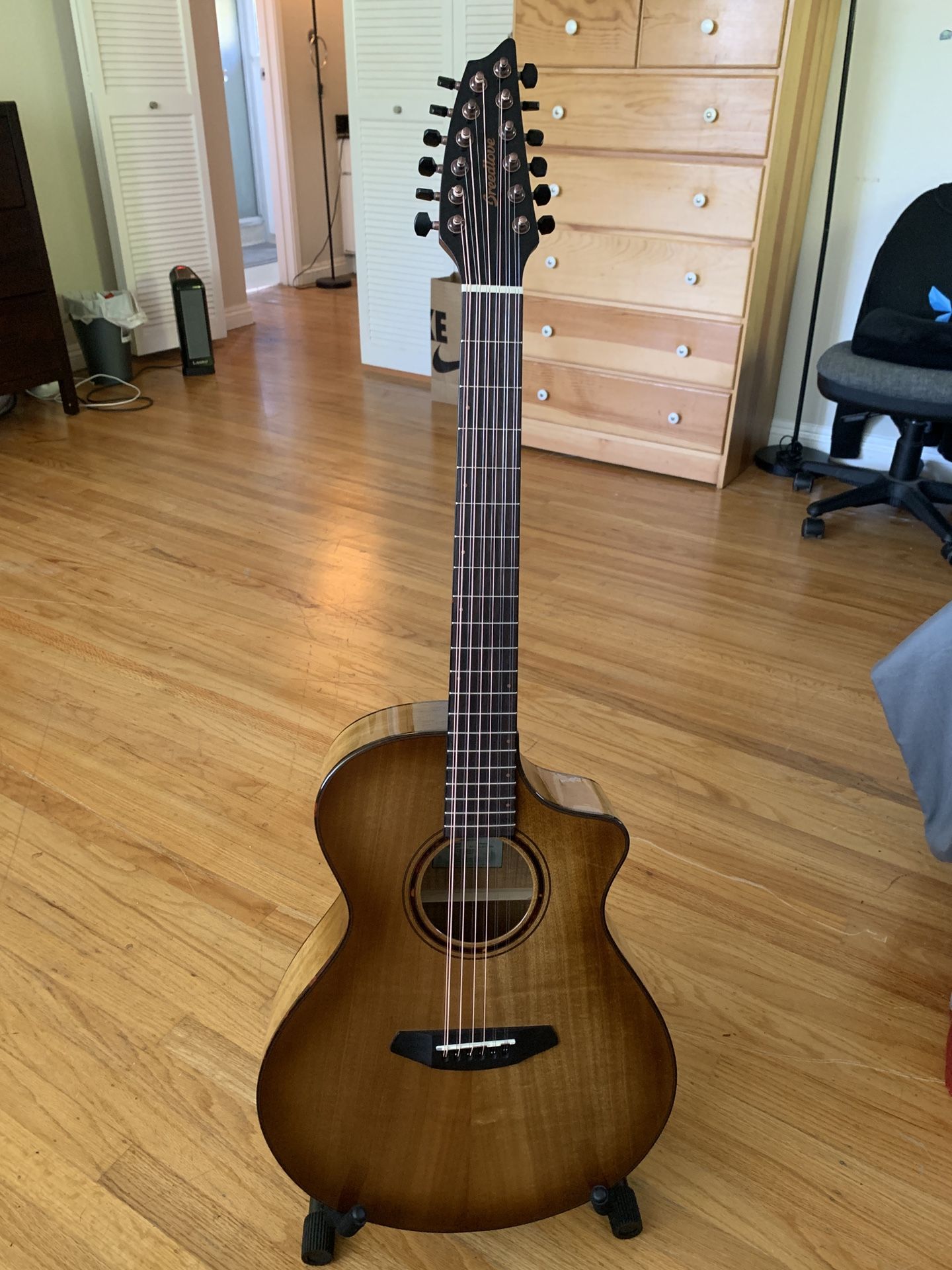 New Breedlove ECO Pursuit Exotic S Concert Amber 12-String CE Acoustic-Electric Guitar