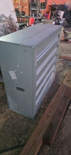 55" inch industrial fan with auto lmao vent flaps