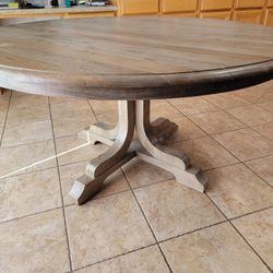 Pottery Barn Round Pedestal Dining Table