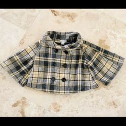 Steve Madden Cropped Double-Breasted Plaid Jacket