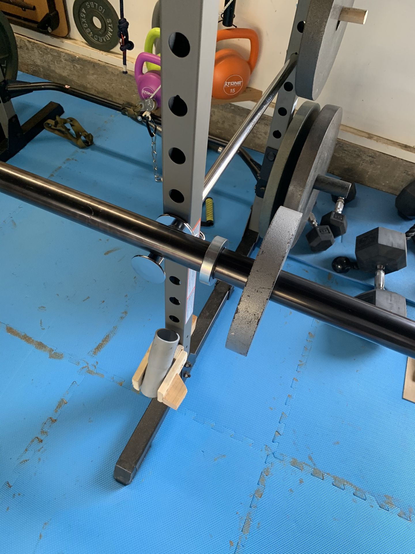 barbellfarm 7ft thiccboi bar barbell axle thick fat grip for olympic 2