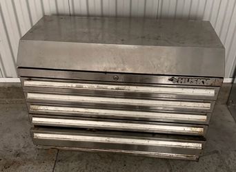 Husky Stainless Steel Toolbox W/Tools etc…- (Please Read Description)