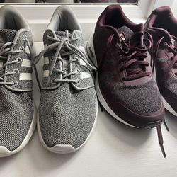 2 Pairs Of Adidas Shoes For Sale