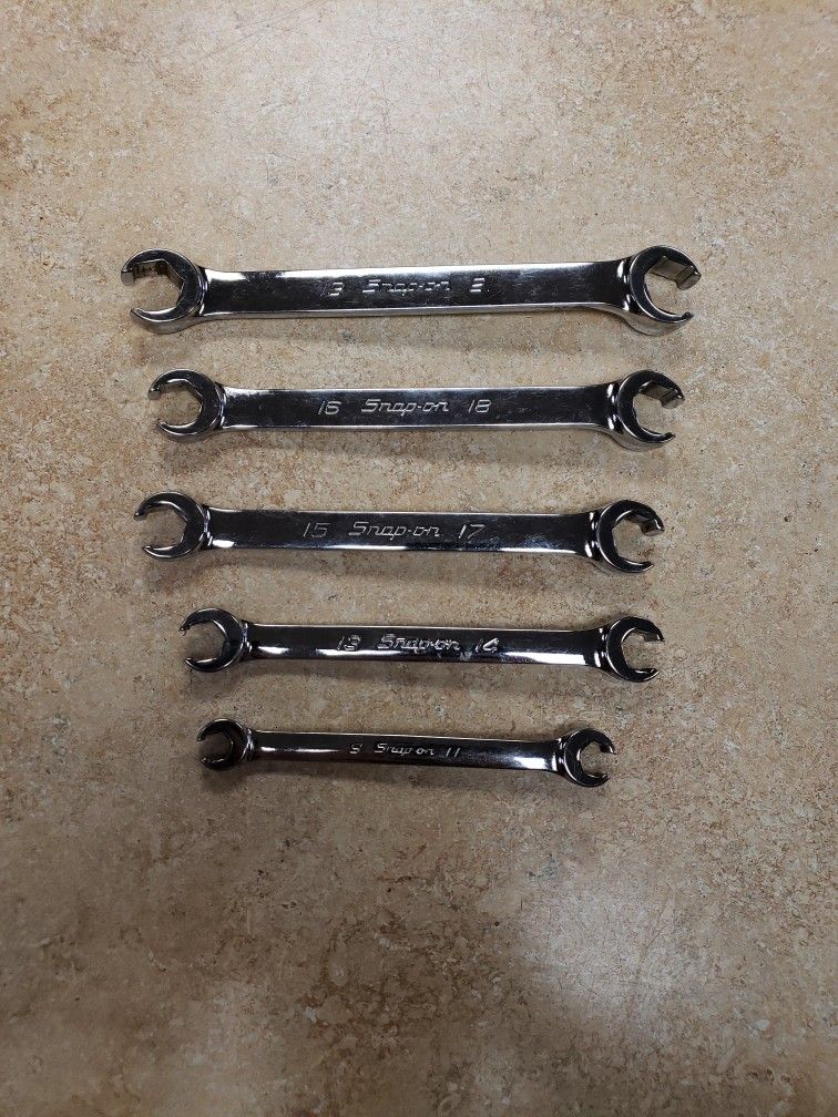 Snap On 5 Piece Metric Flare Nut Wrench Set