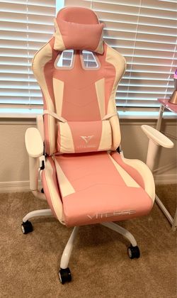 Pink gaming chair