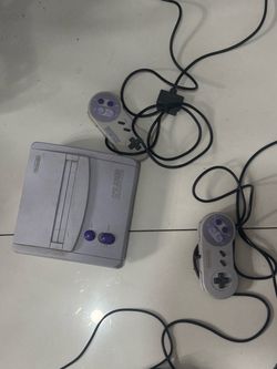 Super Nintendo SNES Console with Two Controllers