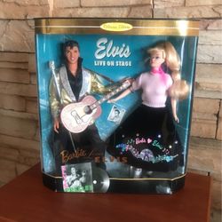 Barbie Loves Elvis Presley Dolls Collector Edition 1996 Mattel New
