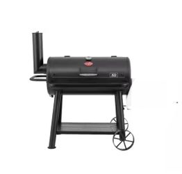 Grand Champ Charcoal Grill  Smoker in Black