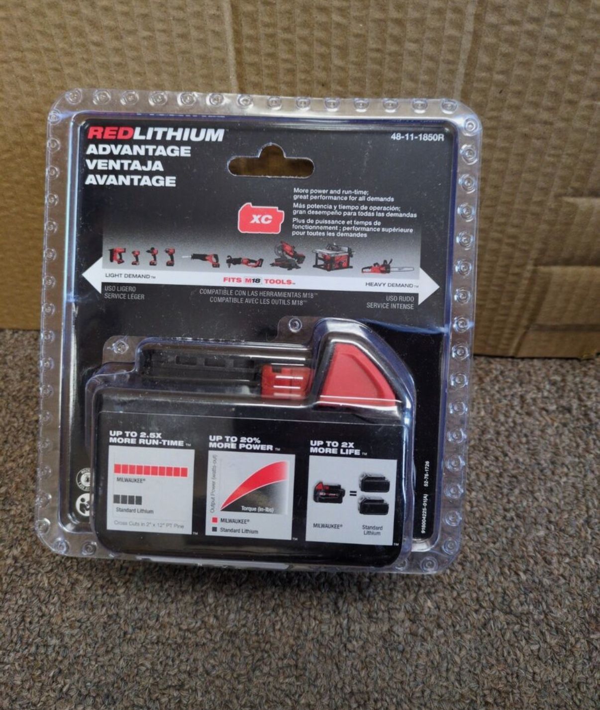 Milwaukee 18V 5.0 Battery EXTENDED version