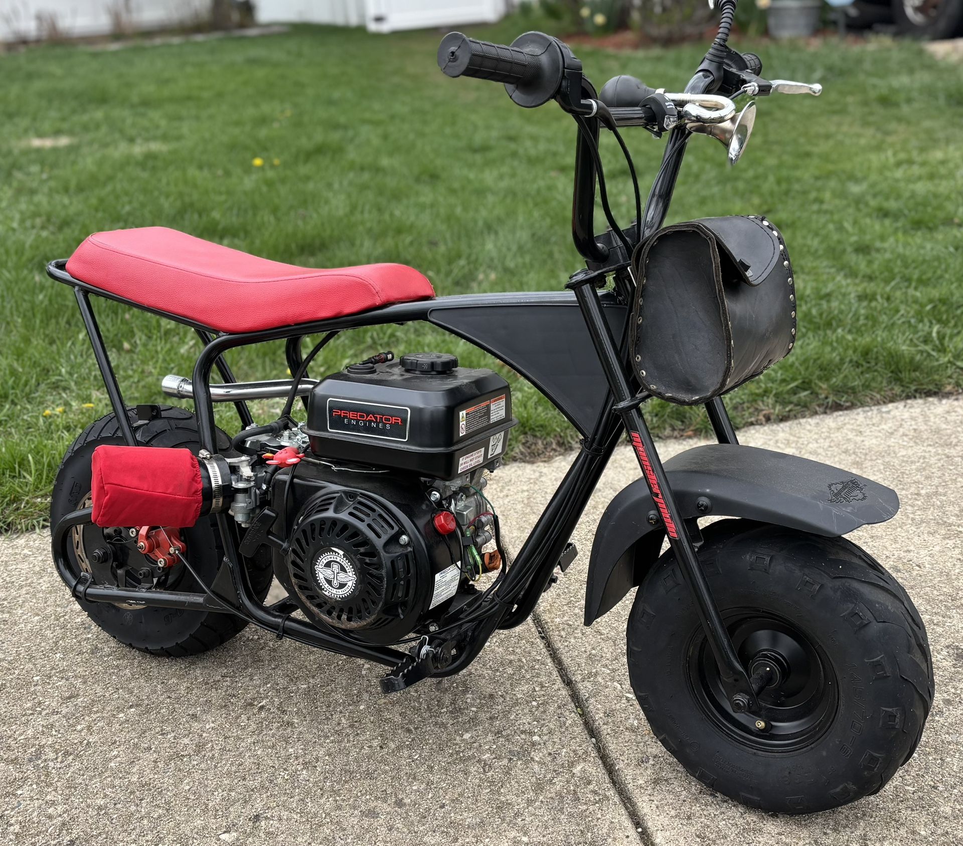 Monster Moto Mini Bike with Built Predator 212 Swapped Motor