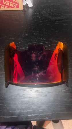Football Helmet Visor Shield Red Iridium
