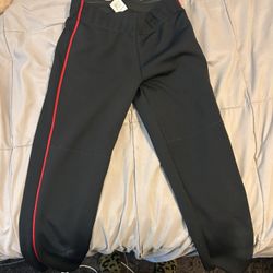 Gluv softball pants black w/ red stripe size S