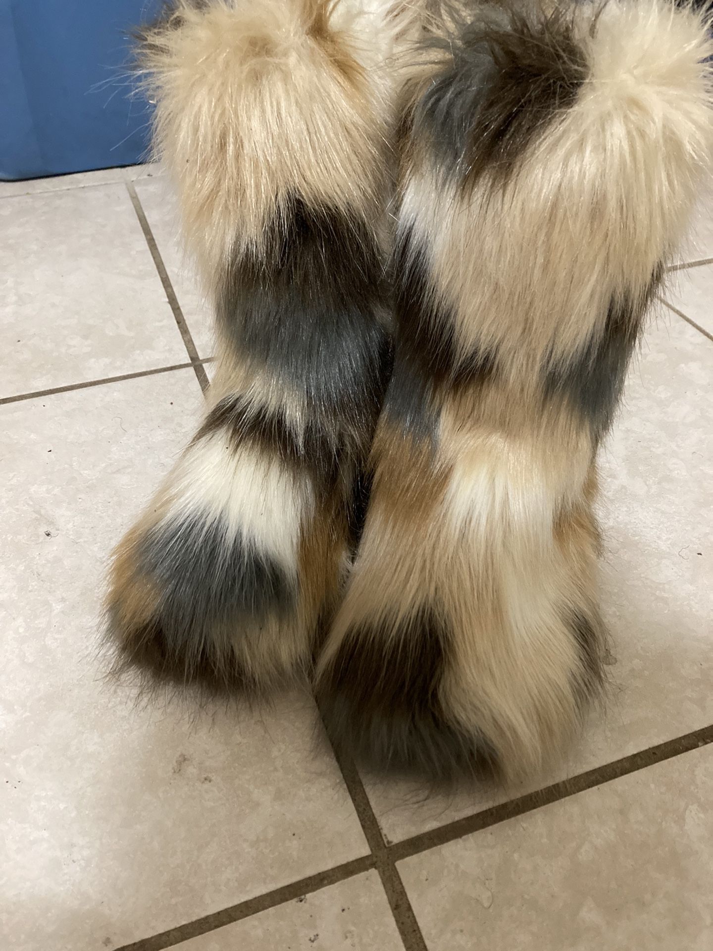 Fur Boots (Size 9.5)