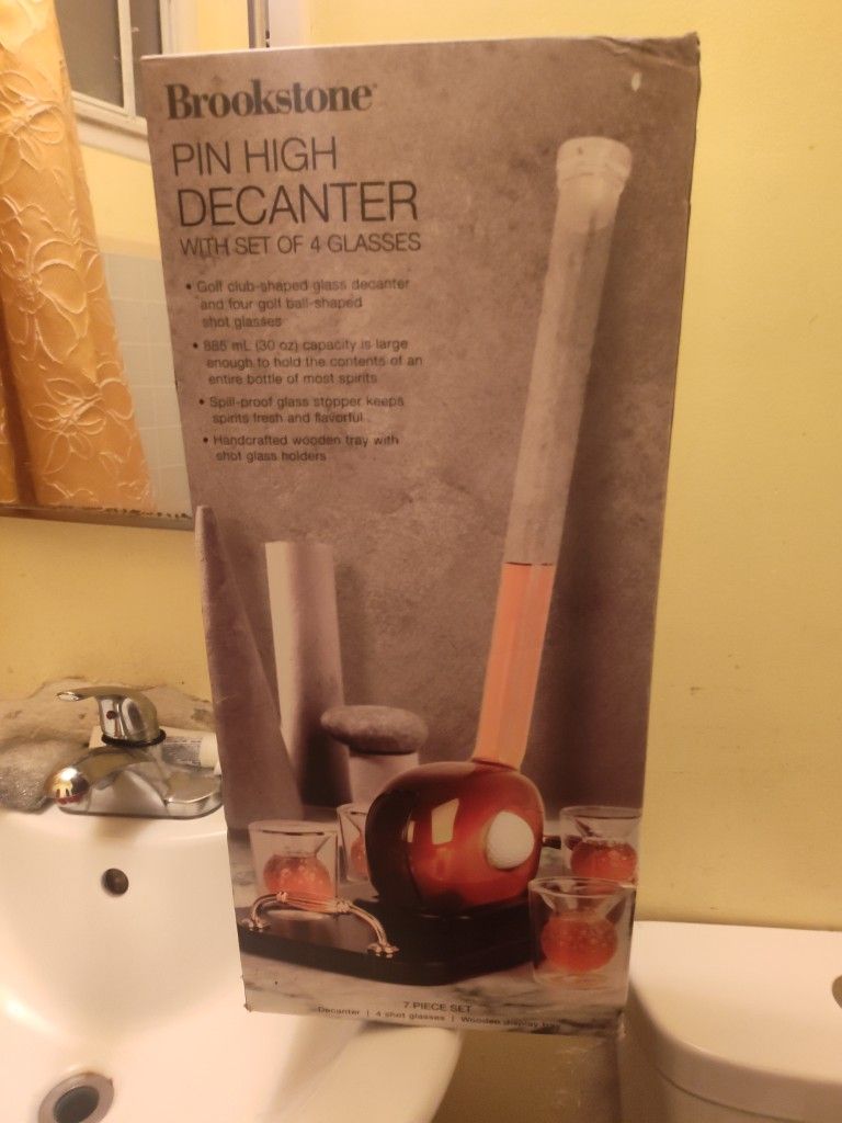 Golf Decanter Whiskey Sett Of 4