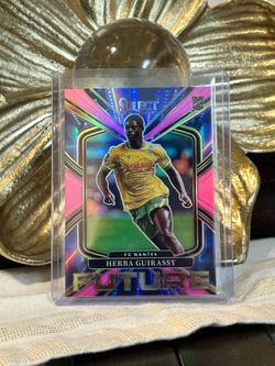 2025-26 Panini Select Ligue 1 Herba Guirassy Future Pink Prizm RC /25 Nantes