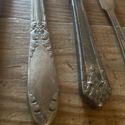 Antique silverware