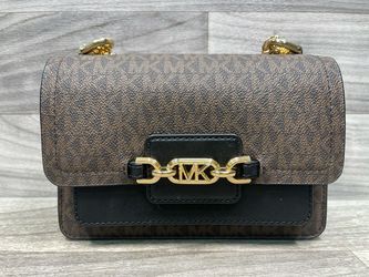 Michael Kors Signature MK Chain Flap Shoulder Bag Brown (A1D029561)