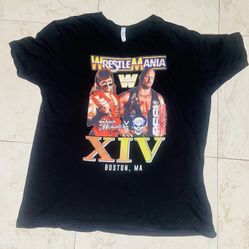 XL Excellent Condition 1998 WWE Wrestlemania Shawn Michaels VS Stone Cold XL Shirt