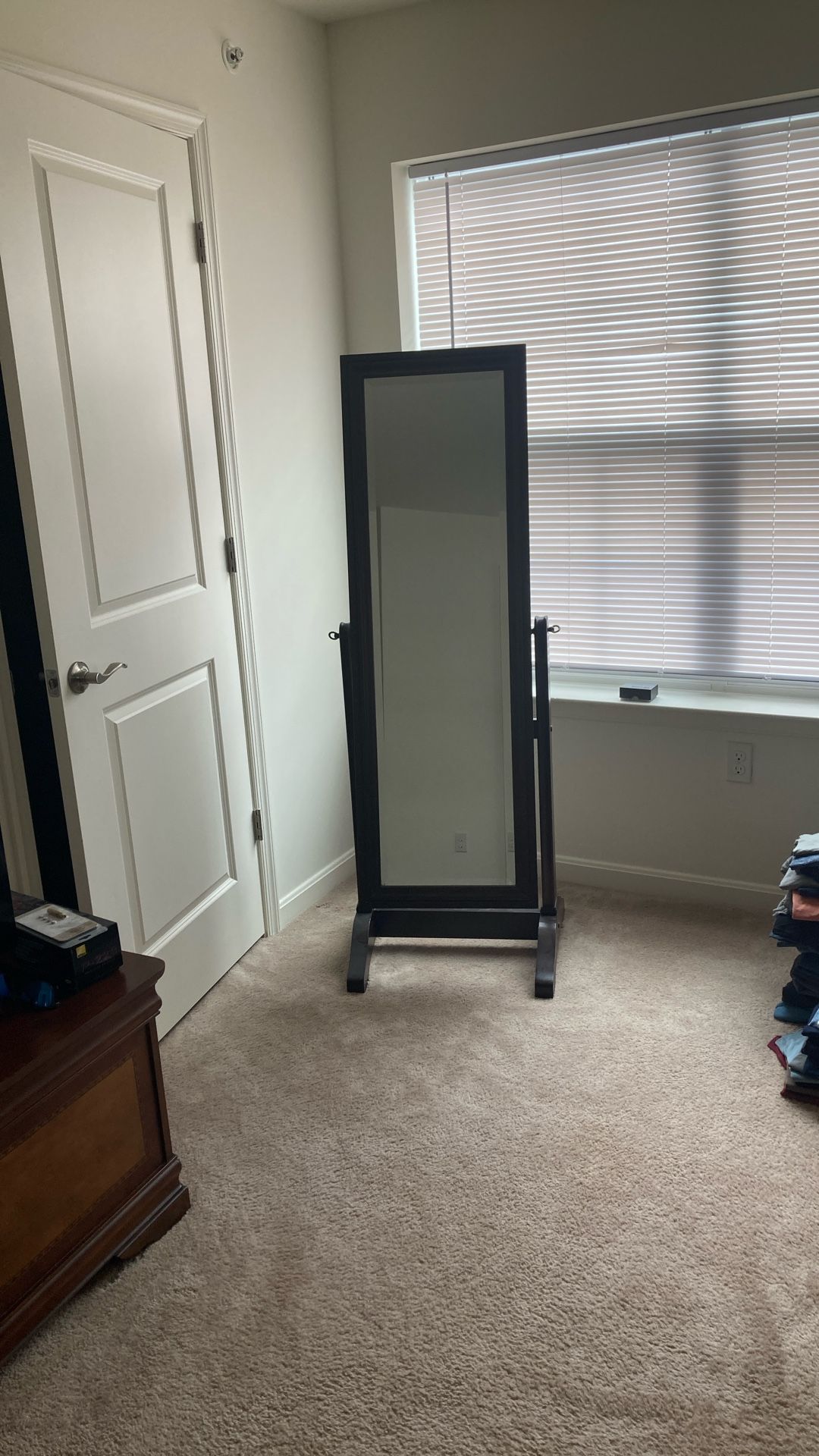 Mirrored Jewelry Cabinet Armoire