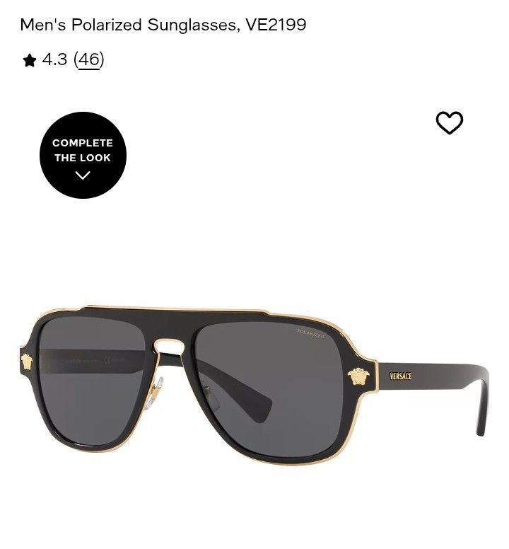 Versace
Men's Polarized Sunglasses, VE2199