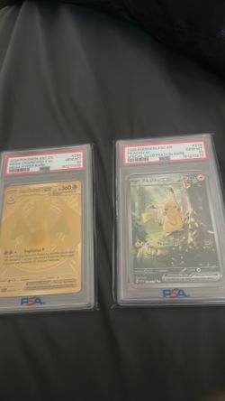 PSA 10 GOLD CHARIZARD AND TREE PIKACHU
