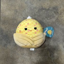 Small Squishmallow Corn Stuffed Animal