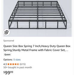 Queen Mental Bed Frame 