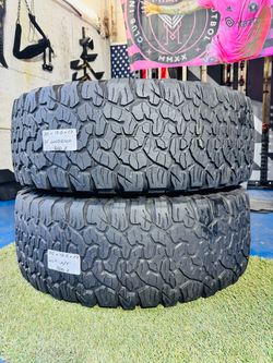 🇺🇸 2 USED TIRES LT35X12.50R17 BF GOODRICH K02 ALL TERRAIN 35 12.5 17