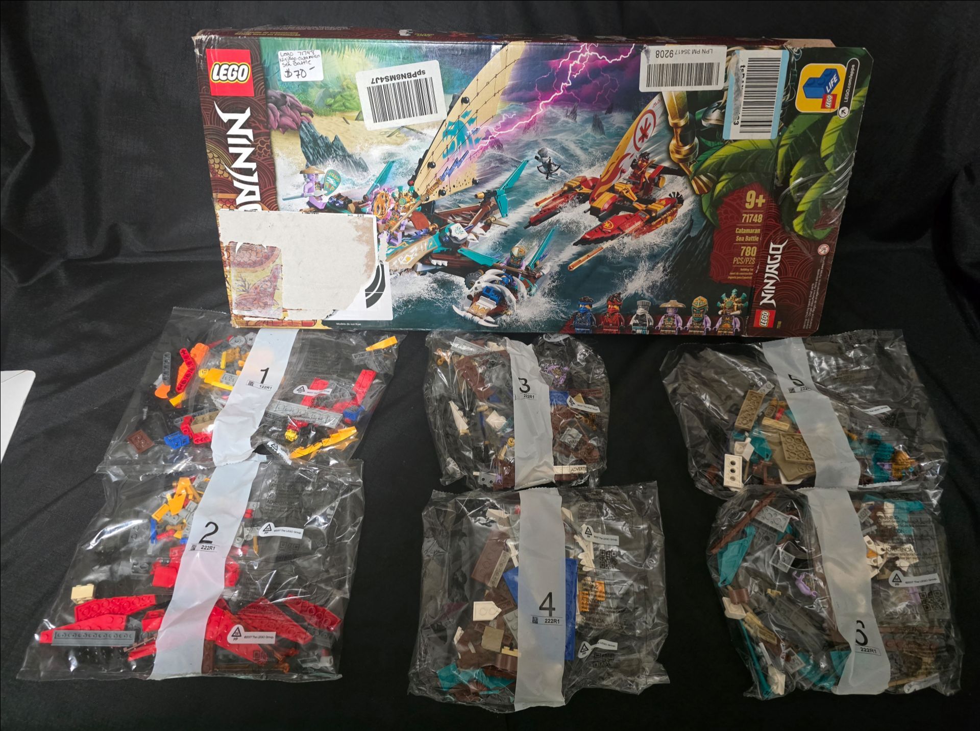 Retired Ninjago Lego 71748 Catamaran Sea Battle